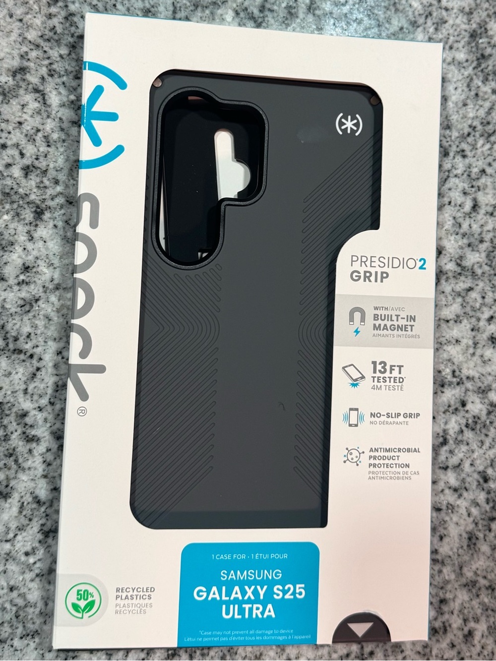 speck Presidio2 Grip Case in Black for Samsung Galaxy S25 Ultra NIB